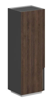 Шкаф 631x550x1860, левый/ OL-20-16.OS.DT.L/ корпус: оникс серый, фасады:оникс серый, дуб табак