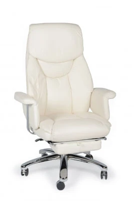 Кресло для руководителя Norden Парламент H-2021-70-5 слоновая кость премиум экокожа