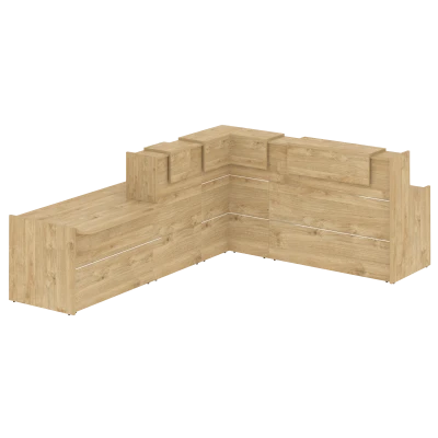 Onix/Оникс Ресепшн O.R-K-34 Тиквуд светлый 3180*2600*1187