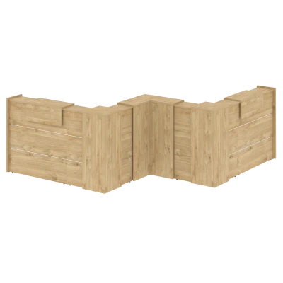 Onix/Оникс Ресепшн O.R-K-35 Тиквуд светлый 3139*3139*1187