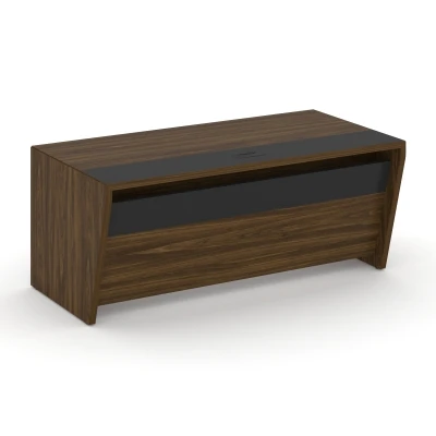 Corner/Корнер Стол руководителя прямой COR.SR-18 Орех Лоренцо/Графит 1800*900*750