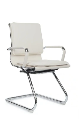 Конференц-кресло Riva Хьюго / Hugo RCH 6003-3E белая экокожа