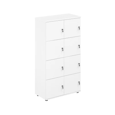  Локер 8 ячеек 800х400х1483 / SG.819.WH.WH /  корпус: белый; фасады: белый