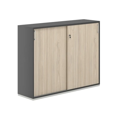 Шкаф-купе 3 ур. 1438х400х1111/ AG.245.AN.AN.AR/ корпус:антрацит, топ-дно:антрацит, фасады:ак.равелло