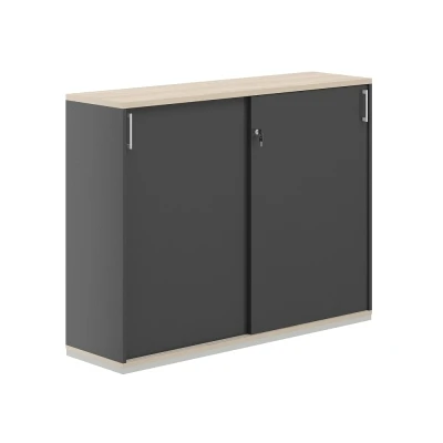 Шкаф-купе 3 ур. 1438х400х1111/ AG.245.AN.AR.AN/ корпус:антрацит, топ-дно:ак.равелло, фасады:антрацит