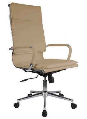 Кресло для руководителя Riva Хьюго / Hugo RCH 6003-1SEC бежевая экокожа