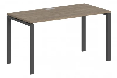 Стол 1600х800х750 / профиль: 60х30 антрацит, столешница дуб темный