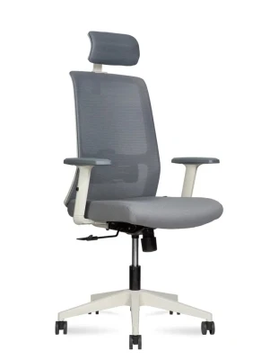 Кресло для персонала Sunon Yoho CYH80SW серая сетка, серая ткань