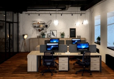 Офисная мебель для персонала Sigma/Сигма Дуб темный